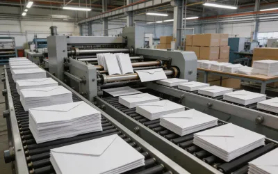 Transactional direct mail printing operation