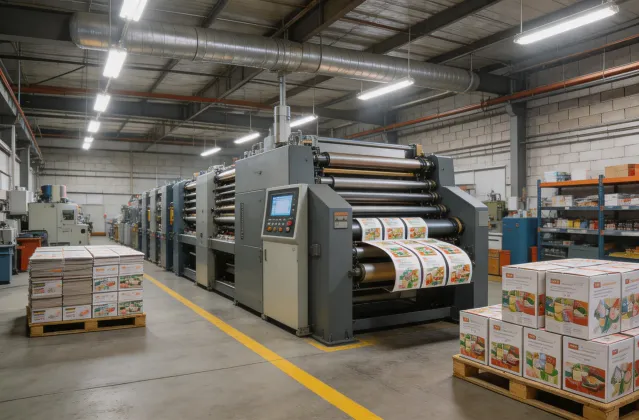 Folding carton packaging production